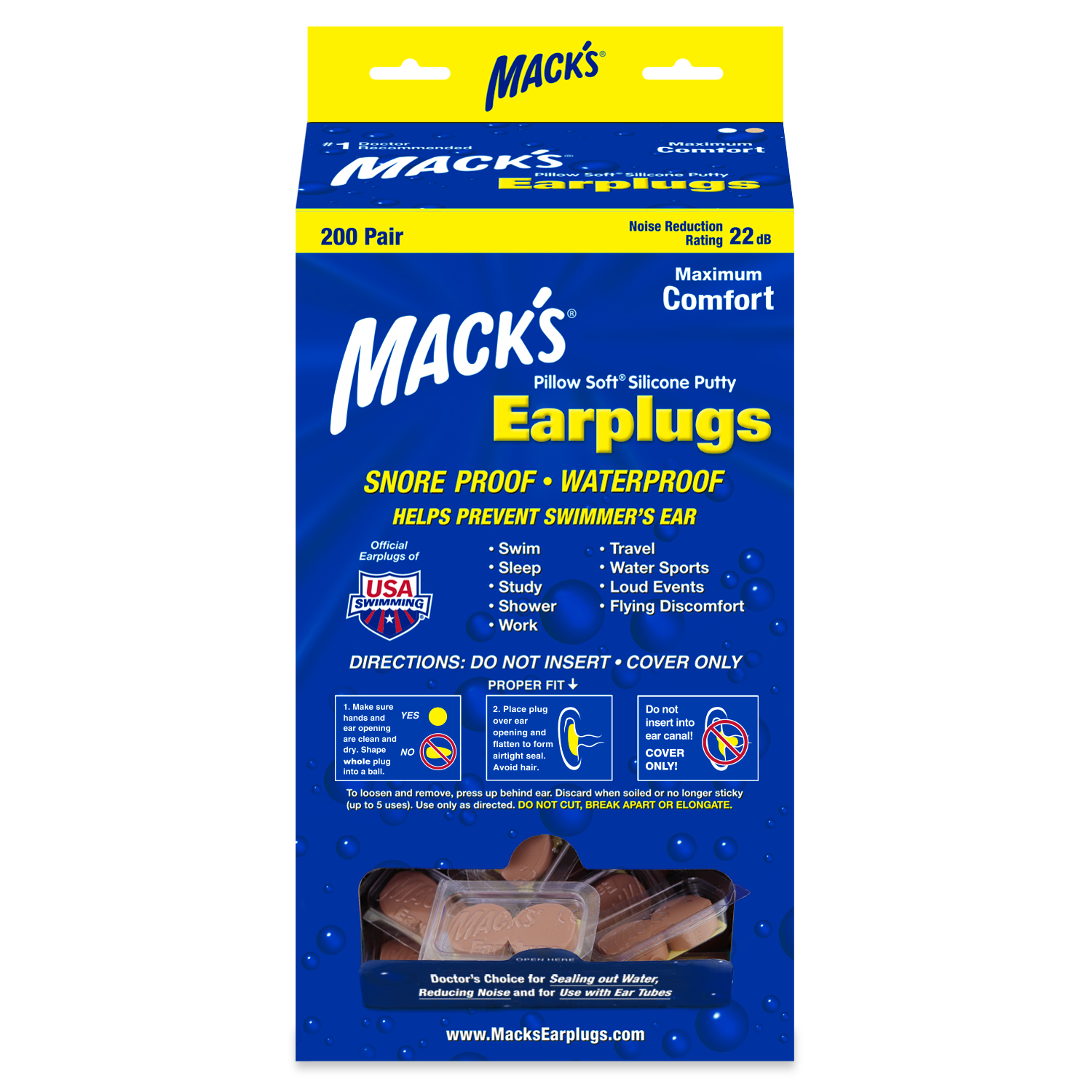 Soft Moldable Silicone Putty Ear Plugs – Kids Size - Mack's Ear Plugs