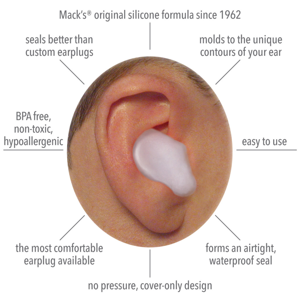 Pillow Soft® Silicone Putty Ear Plugs Mack's Ear Plugs