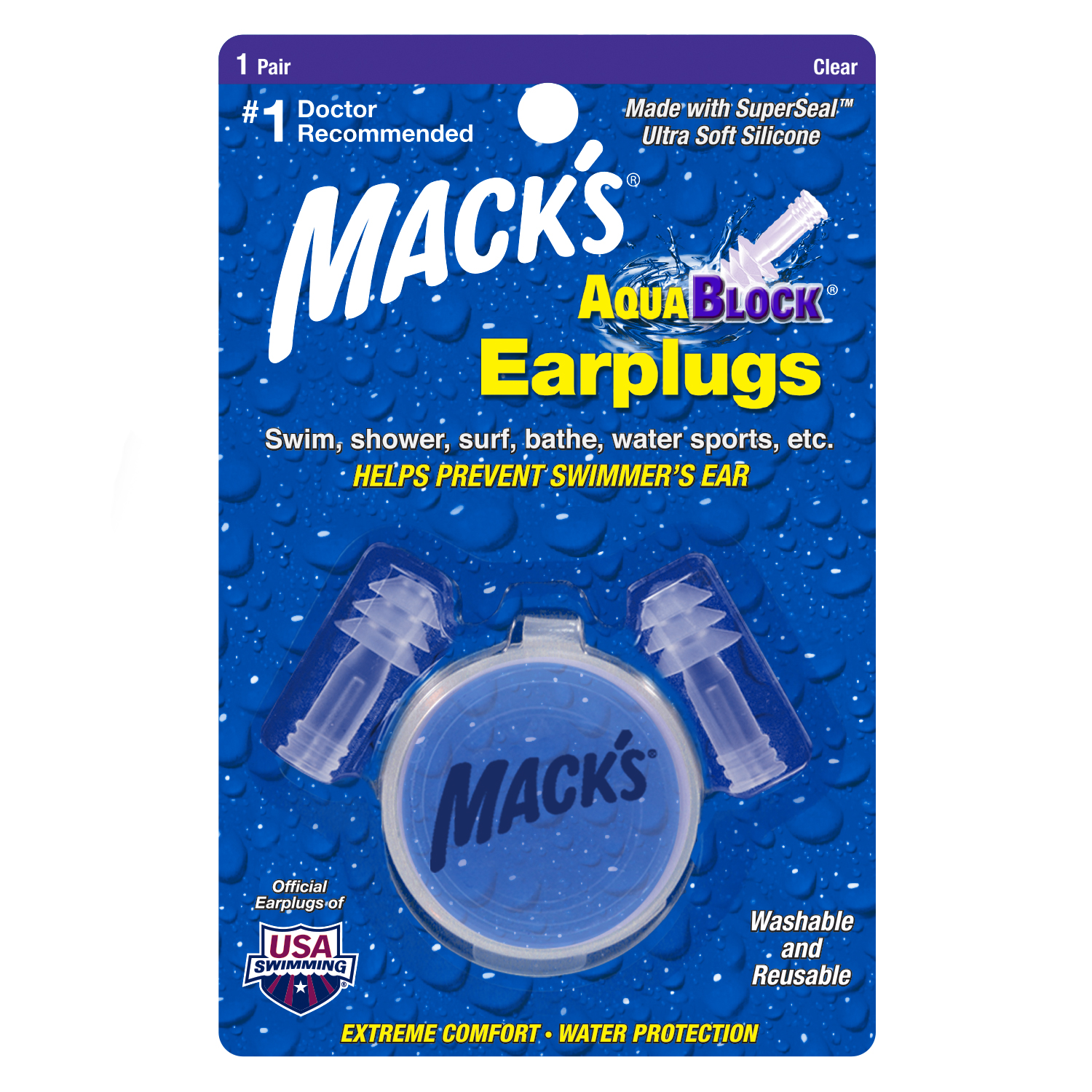 Aqua Block® Ear Plugs - Mack's Ear Plugs
