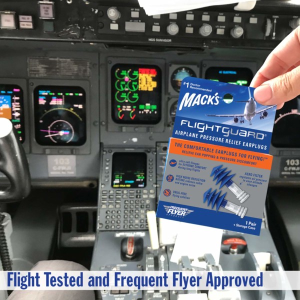 Mack's Flightguard: Bouchon d'Oreille Avion Anti Pression (-26 dBs)