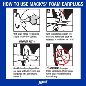 How To Use Macks Foam Ear Plugs