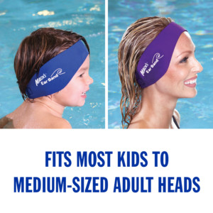 Mack’s Swimming Headband – Best Swimmer’s Headband – Doctor Recommended to Keep Water Out and Hold Ear Plugs in - Official Swimming Ear Band of USA Swimming