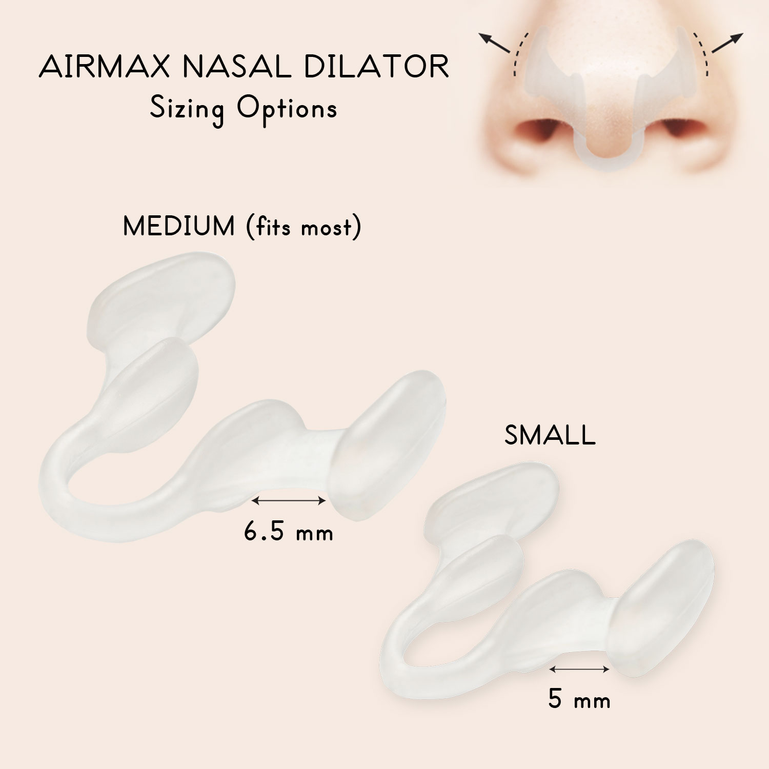 Nasal Dilator airmax-sizing - Mack's Ear Plugs