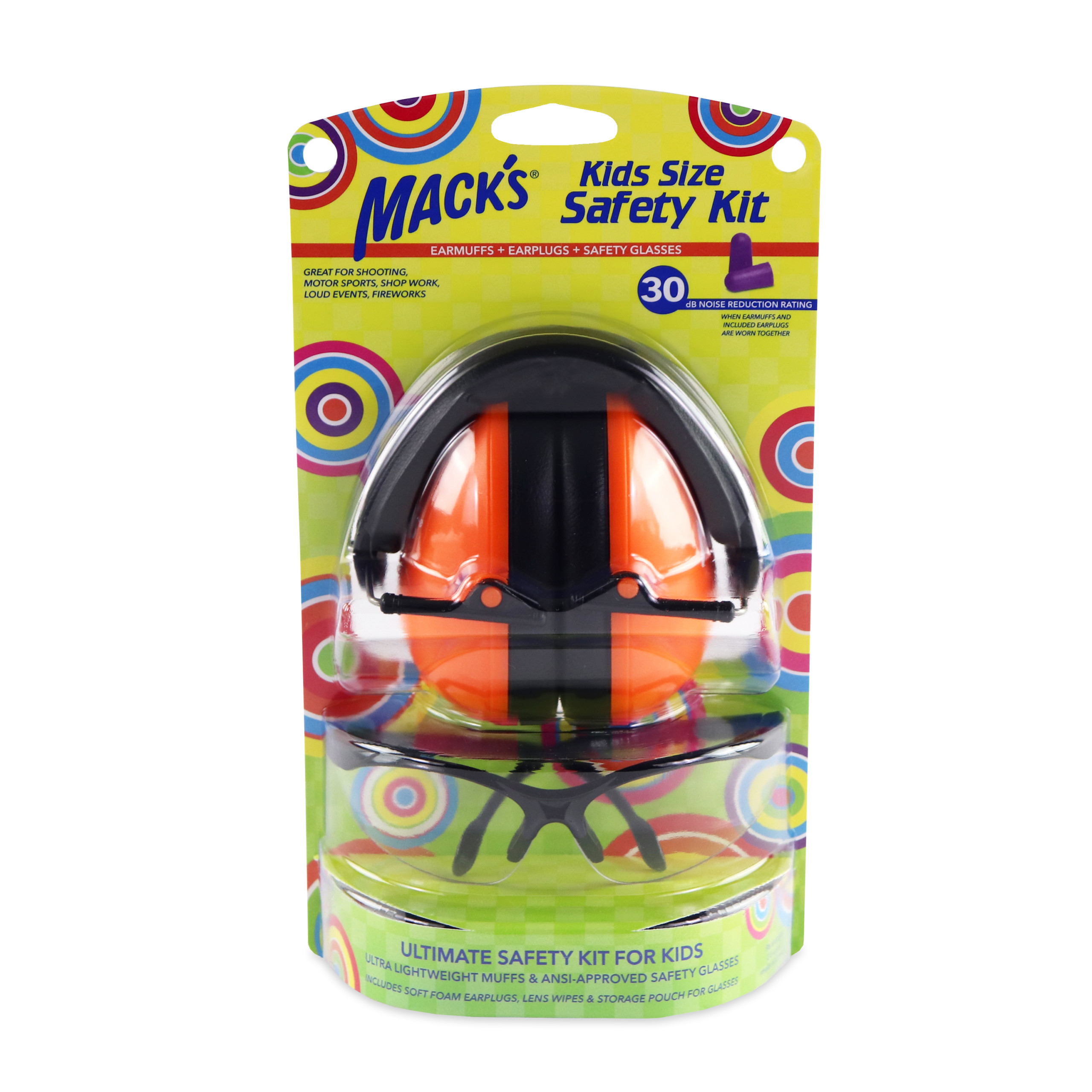 Kids Size Safety Kit - Mack's Ear Plugs