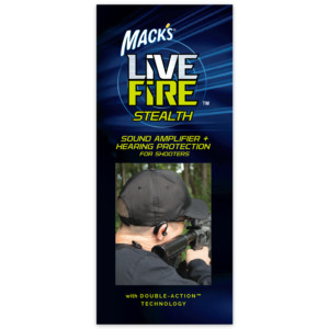 Macks Live Fire Stealth Hearing Brochure (PSAP) Personal sound amplifier and hearing protection